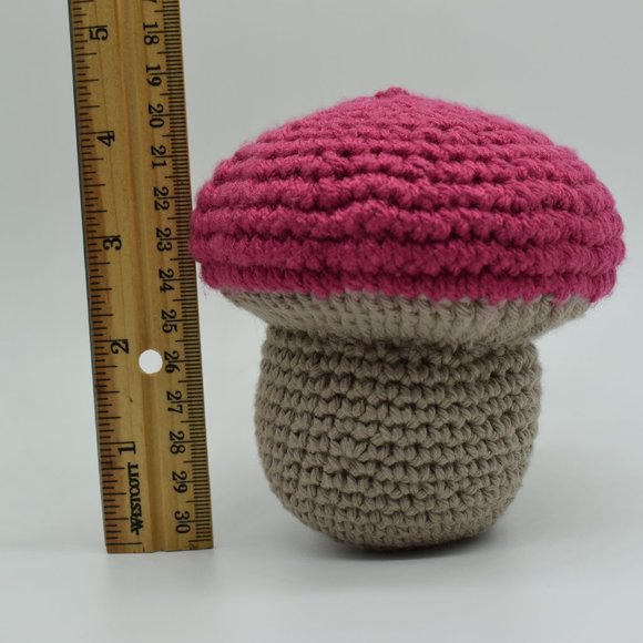 HAND CRAFTED Crochet Plush Mushroom - Picture 7 of 7